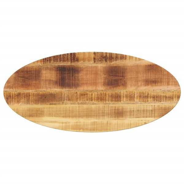 vidaXL Bordplate 100x40x2,5 cm oval heltre mango