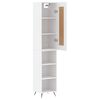 vidaXL Highboard hvit 34,5x34x180 cm konstruert tre