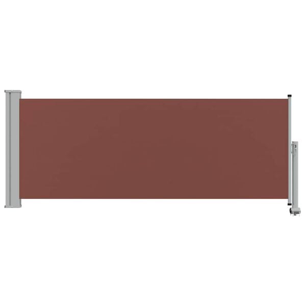 vidaXL Uttrekkbar sidemarkise 100x300 cm brun
