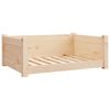 vidaXL Hundeseng 75,5x55,5x28 cm heltre furu