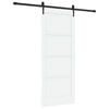 vidaXL Skyved&oslash;r ORKDAL Hvit og svart 83 x 202 cm Heltre furu