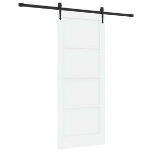 vidaXL Skyved&oslash;r ORKDAL Hvit og svart 83 x 202 cm Heltre furu