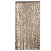 vidaXL Insektgardin beige og brun 100x220 cm chenille