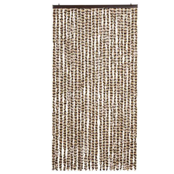 vidaXL Insektgardin beige og brun 100x220 cm chenille