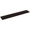 vidaXL Vegghylle m&oslash;rkebrun 180x30x(2-6) cm behandlet heltre eik
