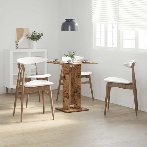 vidaXL Bistrobord gammelt tre 60x60x75 cm konstruert tre