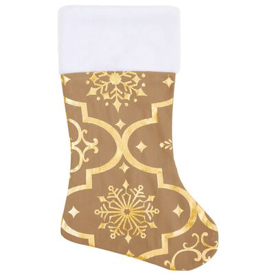vidaXL Luksus juletreskjørt med sokk gul 150 cm stoff