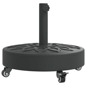 vidaXL Parasollfot med hjul for &Oslash;38 / 48 mm stenger 27 kg rund