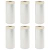 vidaXL St&oslash;vduk med klebrig tape 6 pcs Gjennomsiktig 140 x 3300 cm HDPE