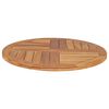 vidaXL Bordplate heltre teak 2,5 cm 70 cm
