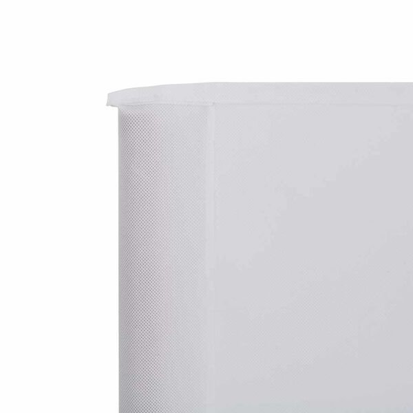 vidaXL Vindskjerm 9 paneler stoff 1200x160 cm sandhvit