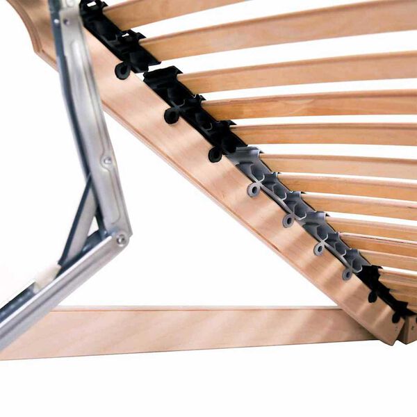 vidaXL Lamelbunn Brun 90 x 190 cm Massiv bøketre