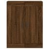 vidaXL Highboard brun eik 69,5x34x180 cm konstruert tre