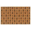 vidaXL D&oslash;rmatte naturlig 45x75 cm tuftet kokosfiber