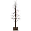 vidaXL Stjerneformet juletre Brun 120 cm Plast 240 LED-lys