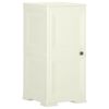 vidaXL Plastskap 40x43x85,5 cm tredesign vaniljeis