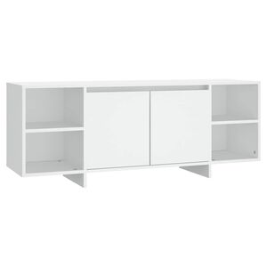 vidaXL TV-benk hvit 130x35x50 cm konstruert tre