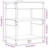 vidaXL Nattbordskap Brun Eik 41 x 31 x 51 cm Konstruert tre