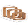 vidaXL Sidebord 3 stk heltre akasie honningfinish