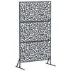 vidaXL Personvernsvegg 100 x 50 x 180 cm St&aring;l Antrasitt