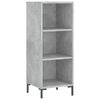 vidaXL Highboard betonggr&aring; 34,5x34x180 cm konstruert tre