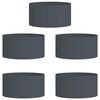 vidaXL Plante ring 5 pcs Antrasitt 40 x 40 x 20 cm Kaldvalsest&aring;l