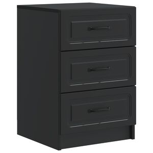 vidaXL Nattbordskap Svart 43 x 41 x 63,5 cm Konstruert tre