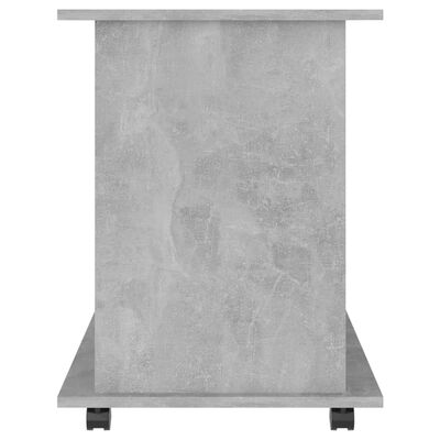 vidaXL Rulleskap betonggrå 60x45x60 cm sponplate