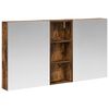 vidaXL Baderomsskapsett 3 stk. 130 x 14,5 x 70 cm Konstruert tre