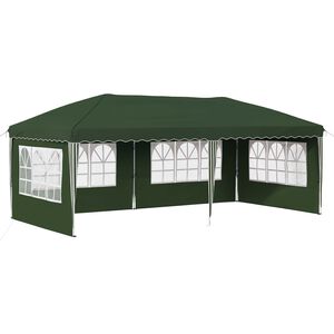 vidaXL Pop-up Festtelt 575 x 289 x 245 cm Gr&oslash;nn