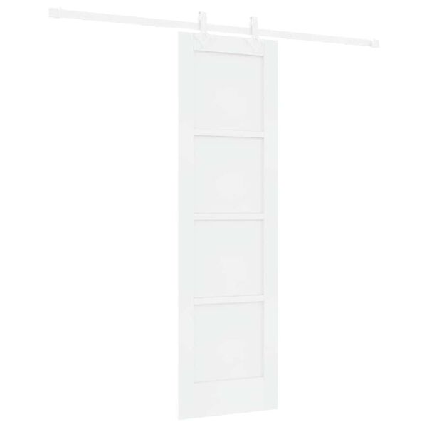 vidaXL Skyved&oslash;r Hvit 61 x 198,5 cm Massiv furu
