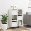 vidaXL Highboard hvit 68x39x103,5 cm stål