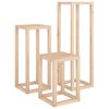 vidaXL Plantestativer 3 stk heltre furu