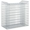 vidaXL Gabion hevet seng 50 x 100 x 100 cm Galvanisert st&aring;l S&oslash;lv
