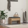 vidaXL Gangbenk med pute Artisan Eik 63 x 38 x 40 cm