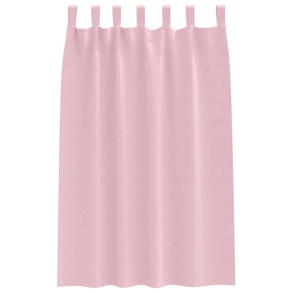 vidaXL M&oslash;rkleggende Gardiner med Ringer 2 pcs Babyrosa 175 x 140 cm