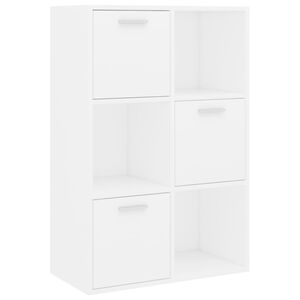 vidaXL Oppbevaringsskap hvit 60x29,5x90 cm konstruert tre