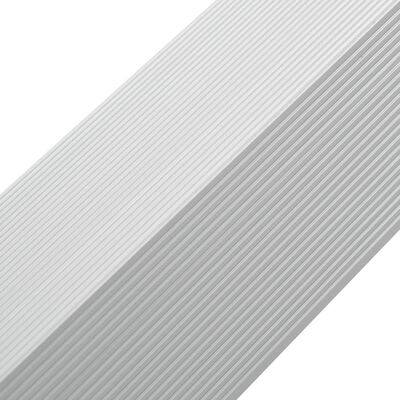 vidaXL Vinkellister for terrassebord 5 stk aluminium 170 cm sølv