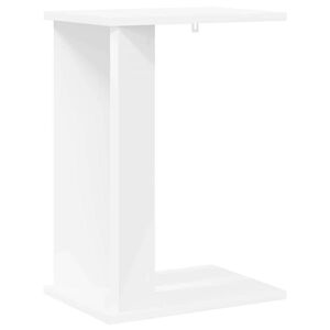 vidaXL Avlastningsbord Hvit 35 x 25 x 50 cm Konstruert tre