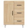 vidaXL Highboard sonoma eik 69,5x34x180 cm konstruert tre