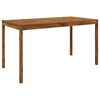 vidaXL Hagebarbord Naturlig 196 x 100 x 105 cm Solid akasietre