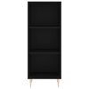 vidaXL Highboard svart 34,5x32,5x180 cm konstruert tre
