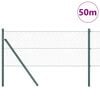 vidaXL Gjerdep&aring;le gr&oslash;nn 50 x 0,6 m (36 mm netting) St&aring;l og PVC
