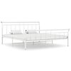 vidaXL Sengeramme hvit metall 180x200 cm
