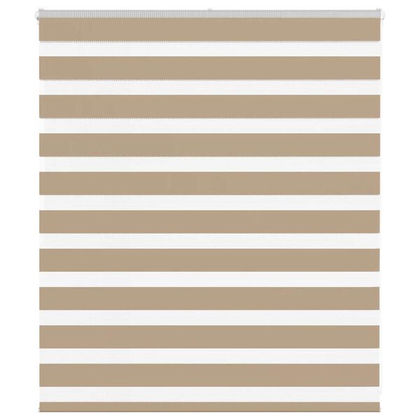 vidaXL Sebragardin sandbrun 135x100 cm stoff bredde 130,9 cm polyester