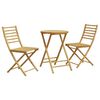 vidaXL Bistrosett 3 deler bambus