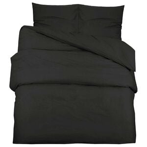 vidaXL Sengesett svart 260x240 cm bomull