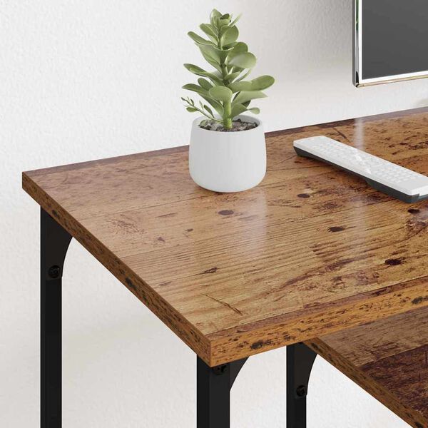 vidaXL TV-skap Gamle tre 102 x 35 x 45,5 cm Ingeni&oslash;rtre og jern