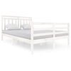 vidaXL Sengeramme hvit heltre 140x200 cm