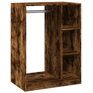 vidaXL Garderobe r&oslash;kt eik 77x48x102 cm konstruert tre